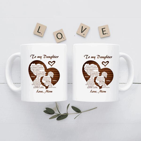 To My Daughter Personalized T-Shirt, Poster, Mug, Canvas Throw Pillow, Best Gifts For Mother And Daughter