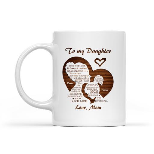 To My Daughter Personalized T-Shirt, Poster, Mug, Canvas Throw Pillow, Best Gifts For Mother And Daughter
