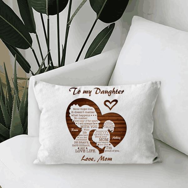 To My Daughter Personalized T-Shirt, Poster, Mug, Canvas Throw Pillow, Best Gifts For Mother And Daughter