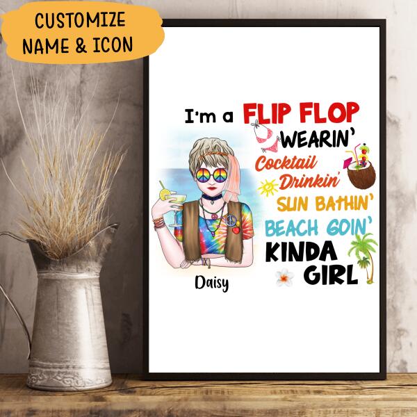 I Am A Flip Flop Personalzied T-shirt For Girl Amazing Gift For Friends