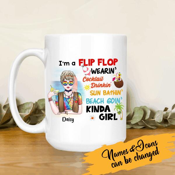 I Am A Flip Flop Personalzied T-shirt For Girl Amazing Gift For Friends