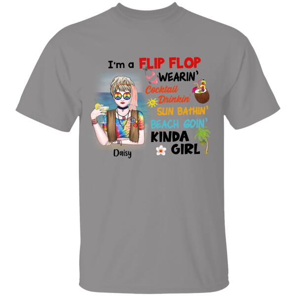 I Am A Flip Flop Personalzied T-shirt For Girl Amazing Gift For Friends