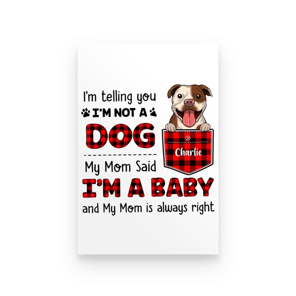 Telling You I Am Not A Dog Personalized T-shirt For Dog Lovers Amazing Gift For You Friends