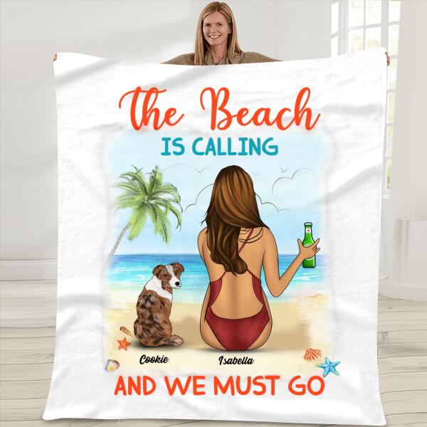 The Beach Is Calling And We Must Go Personalized T-shirt For Dog Lover Friends