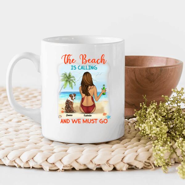 The Beach Is Calling And We Must Go Personalized T-shirt For Dog Lover Friends