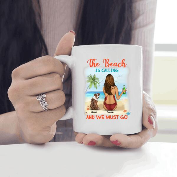 The Beach Is Calling And We Must Go Personalized T-shirt For Dog Lover Friends