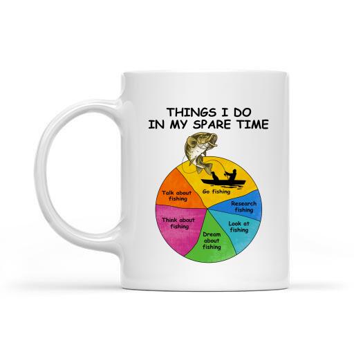 Things I Do In My Spare Time Go Fishing Personalized T-Shirt, Mug, Best Gifts For Friends And Fishing Lovers