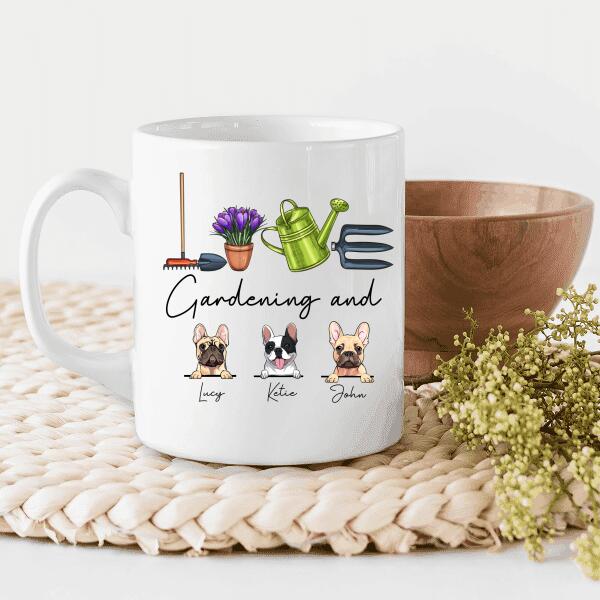Dog T-shirt Personalized Love Gardening And Dog Amazing Gift For You Friends Dog Lovers