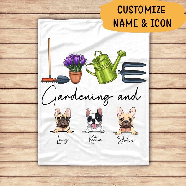 Dog T-shirt Personalized Love Gardening And Dog Amazing Gift For You Friends Dog Lovers