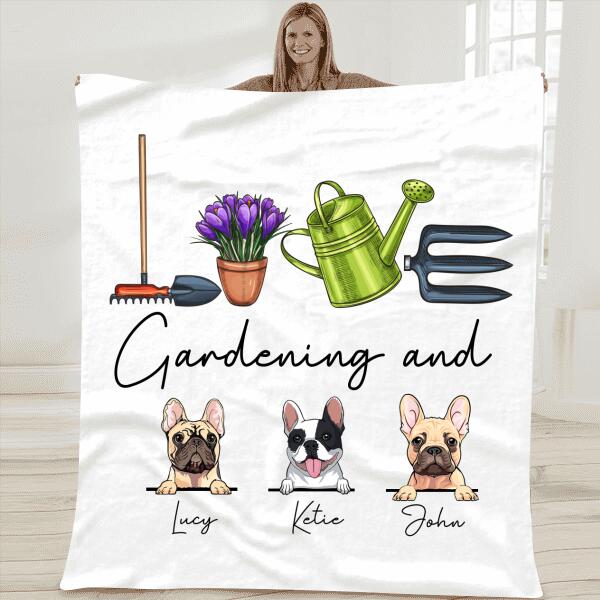 Dog T-shirt Personalized Love Gardening And Dog Amazing Gift For You Friends Dog Lovers
