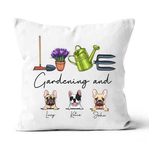 Dog T-shirt Personalized Love Gardening And Dog Amazing Gift For You Friends Dog Lovers