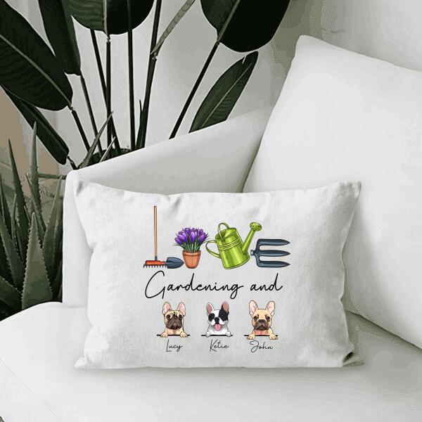 Dog T-shirt Personalized Love Gardening And Dog Amazing Gift For You Friends Dog Lovers