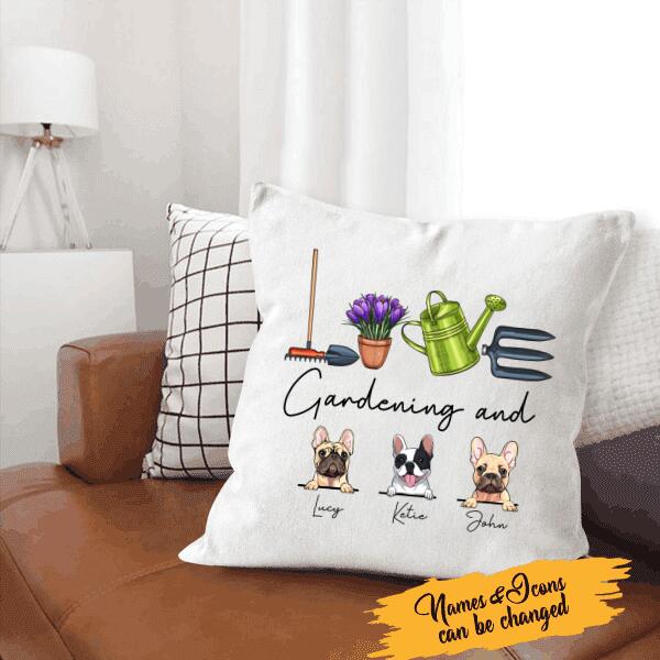 Dog T-shirt Personalized Love Gardening And Dog Amazing Gift For You Friends Dog Lovers