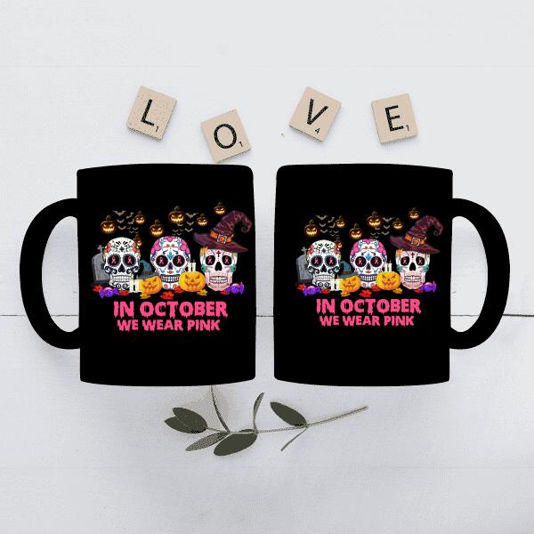 Halloween Costume Ideas In October We Wear Pink Personalized T-shirt For You Friends Mom