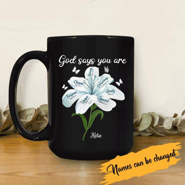 God Says You Are Strong Chosen Precious Personalized T-shirt For Best Friends Mom Girl