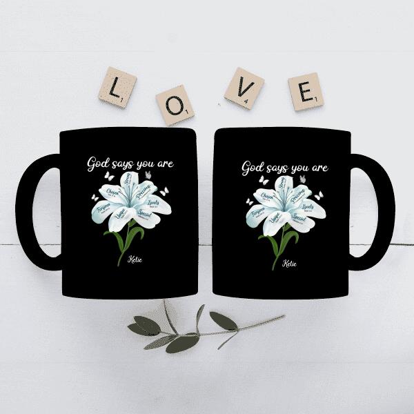 God Says You Are Strong Chosen Precious Personalized T-shirt For Best Friends Mom Girl