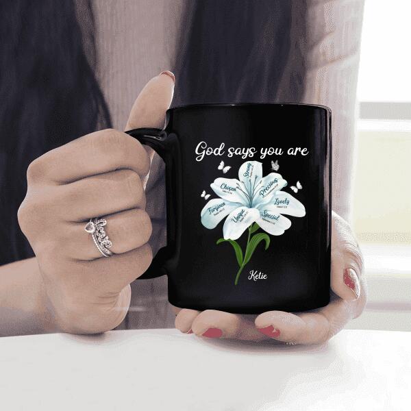 God Says You Are Strong Chosen Precious Personalized T-shirt For Best Friends Mom Girl