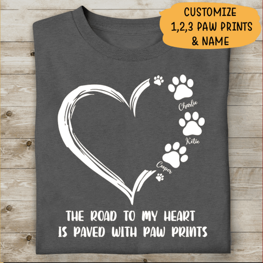 The Road To My Heart I Paved With Personalized T-shirt For Dog Lovers Special Gift For Friends Mug