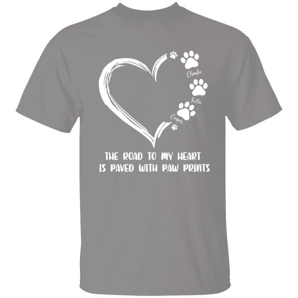 The Road To My Heart I Paved With Personalized T-shirt For Dog Lovers Special Gift For Friends Mug