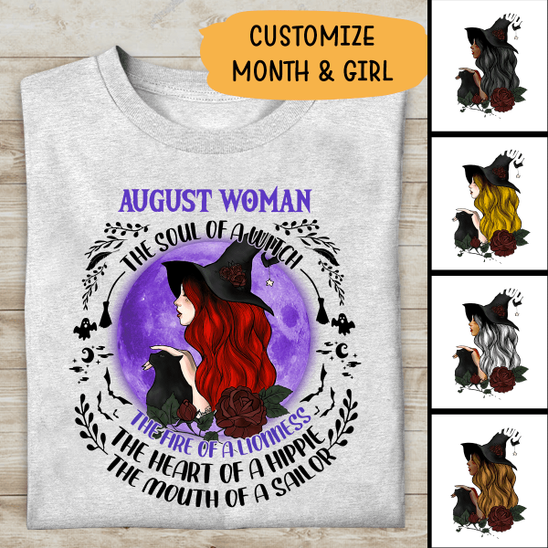 Halloween T-shirt The Soul Of A Witch Personalzied Personalized Item Special Gift For You Friends