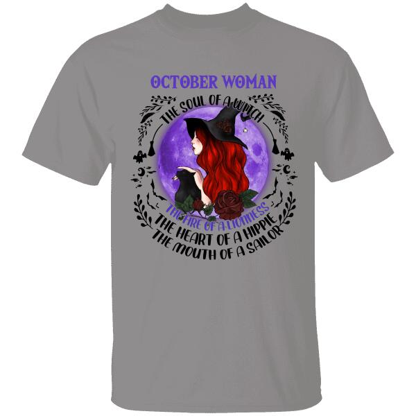 Halloween T-shirt The Soul Of A Witch Personalzied Personalized Item Special Gift For You Friends
