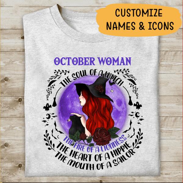 Halloween T-shirt The Soul Of A Witch Personalzied Personalized Item Special Gift For You Friends