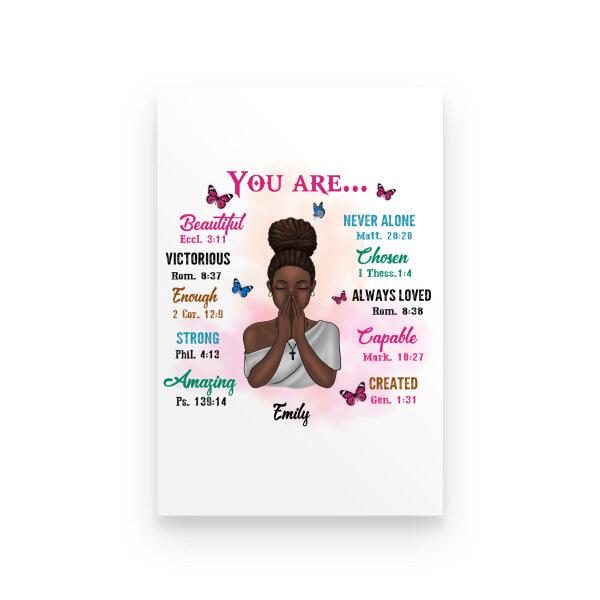 You Are Beautiful Never Alone Victorious Personalized T-shirt Amazing Gift For Girl Friends Poster Mug