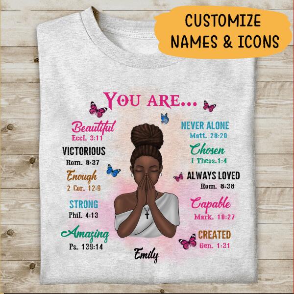 You Are Beautiful Never Alone Victorious Personalized T-shirt Amazing Gift For Girl Friends Poster Mug