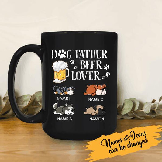 Dof Father Beer Lover Personalized Canvas Throw Pillow Special Gift For Dad