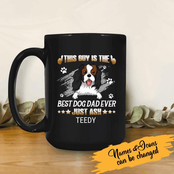 Best Dog Dad Ever Personalized Mug, Gift for Dog Lovers