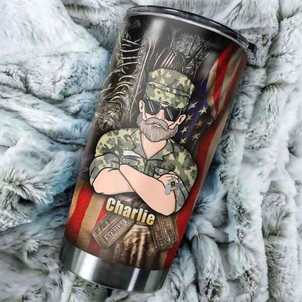 Veteran It's Not That And Other Can't It's That I Did And Other Didn't Personalized Tumbler, Best Gift For Veterans