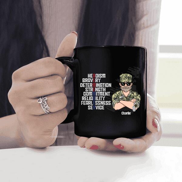 Remember Heroism Bravery Determination Strength Commitment Personalized T-shirt, Best Gift For Veterans Occasion