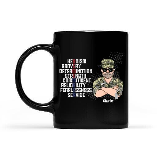 Remember Heroism Bravery Determination Strength Commitment Personalized T-shirt, Best Gift For Veterans Occasion