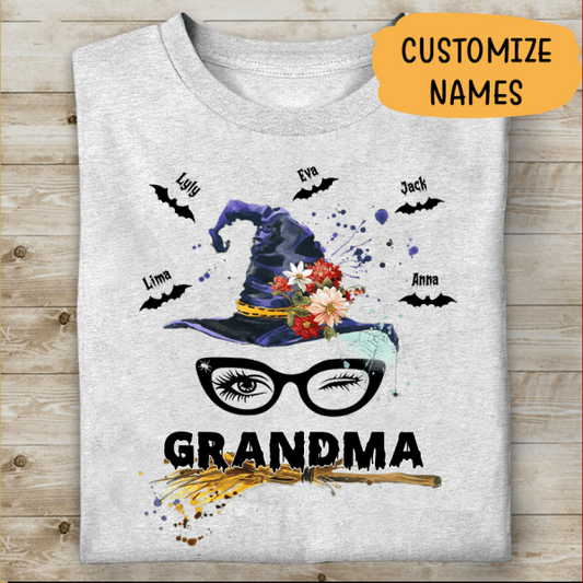 Grandma Halloween Personalized T-shirt Special Gift For Mama Mom Grandmother