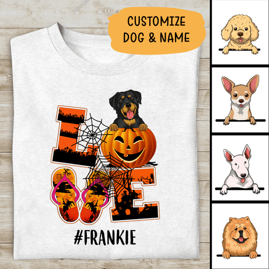 Personalized Dog T-shirt Special Gift For Halloween