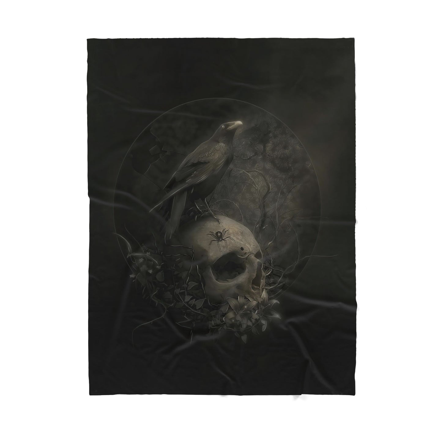 Infinite Store 3D Printed Skull Sherpa Blanket PL