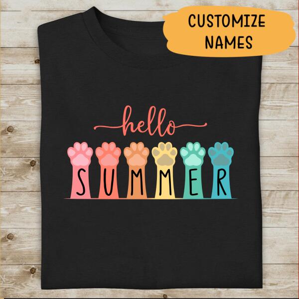 Hello Summer Special Amazing Shirt For Dog Lover Paw Full 4 Seasons To Choose