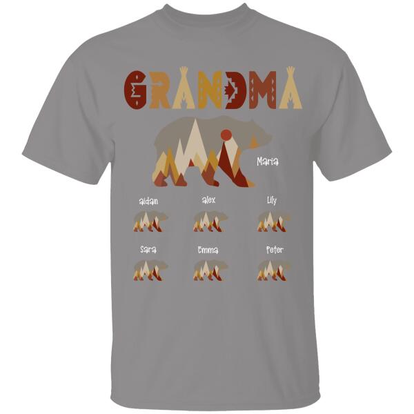 Grandma Bear Mama Personalized T-shirt Special Gift For Gigi