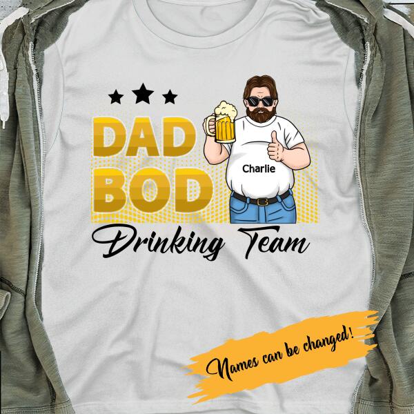 Dad Bod Drinking Team Personalized T-Shirt