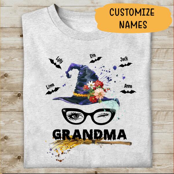 Grandma Halloween Personalized T-shirt Special Gift For Mama Mom Grandmother
