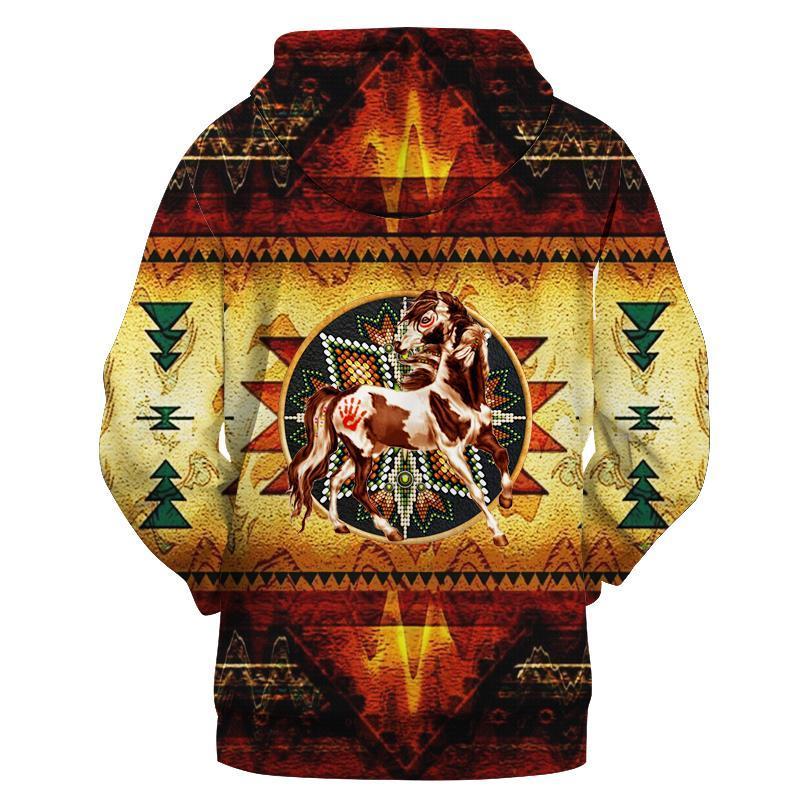 Brown Horse Native 3D All Over Printed Unisex Shirts