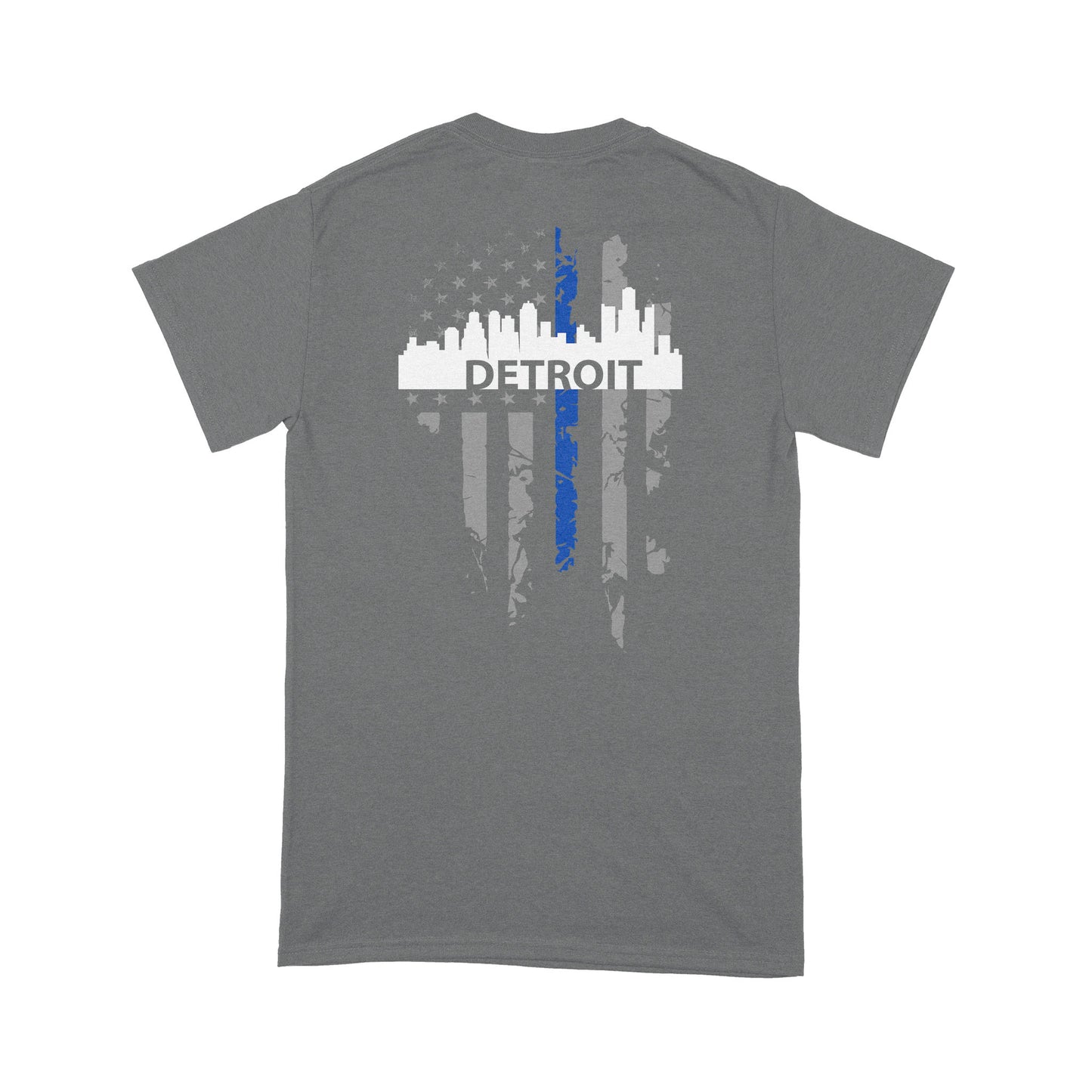 Thin Blue Line T-shirt Special Gift For Policeman Detroit