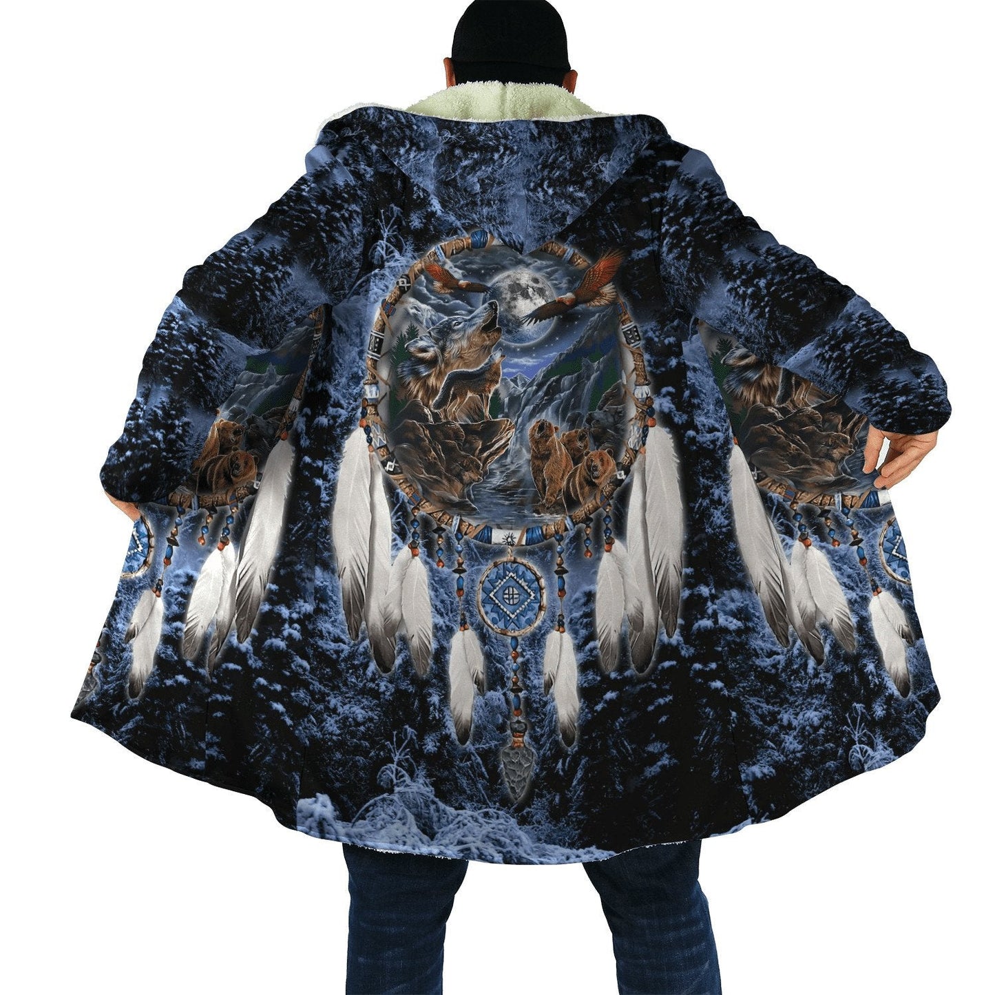 Wolf Native American 3D All Over Printed Unisex Shirts
