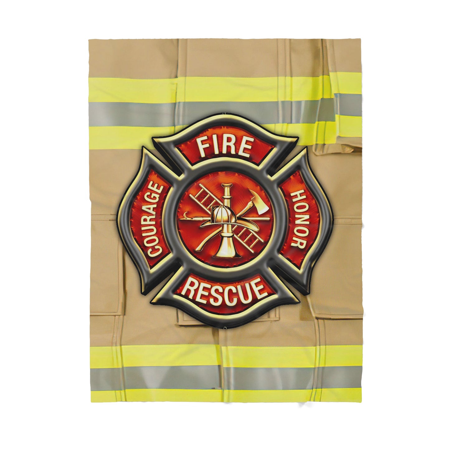 Firefighter Sherpa Blanket - Gift for Fireman Dad