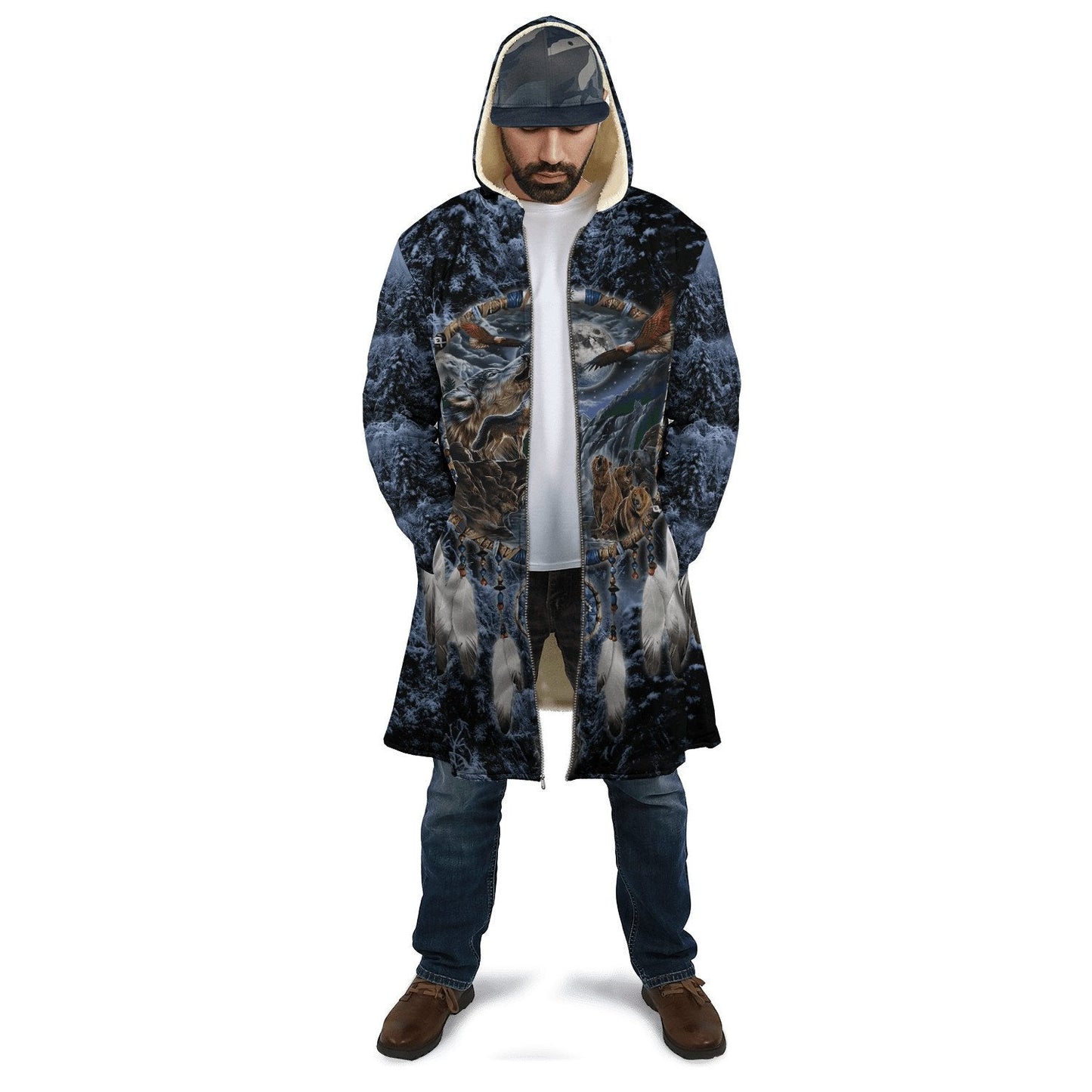 Wolf Native American 3D All Over Printed Unisex Shirts