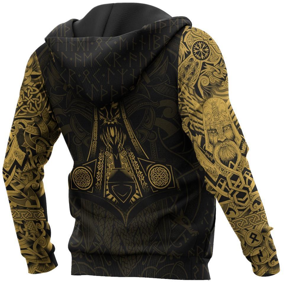 Vikings - The Raven Yellow of Odin Tattoo - Amaze Style™-Apparel