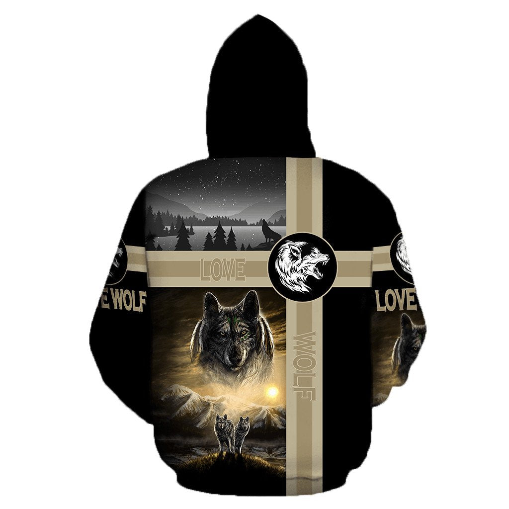 Wolf Native American 3D All Over Printed Unisex Shirts