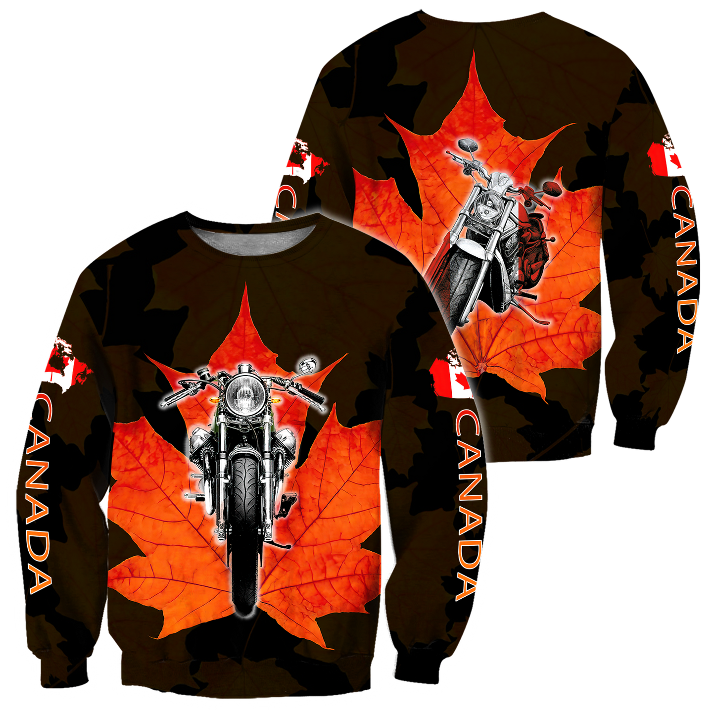 Canada Motorcycle 3D Hoodie HHT29072001-LAM-Apparel-LAM-Sweatshirts-S-Vibe Cosy™