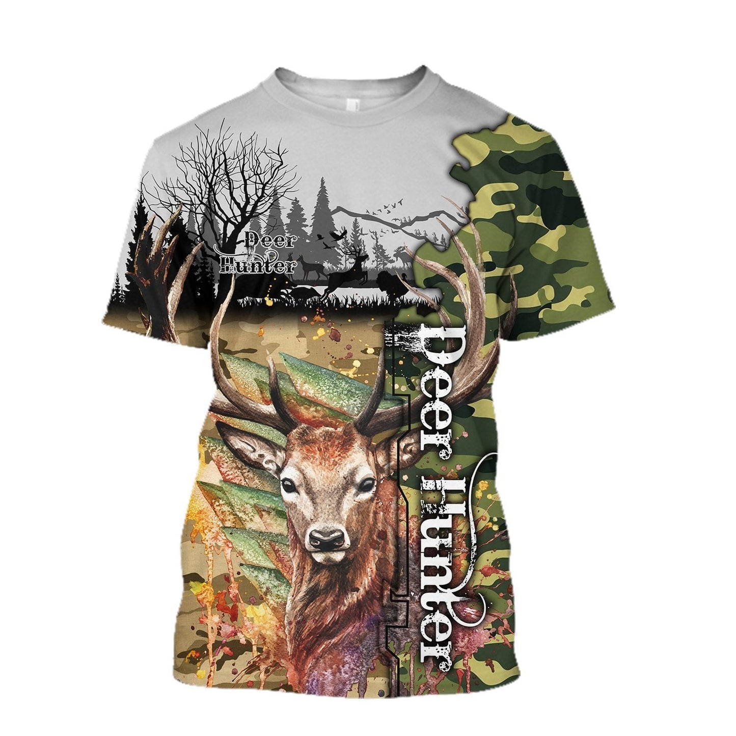 BEAUTIFUL HUNTING CAMO 3D ALL OVER PRINTED SHIRTS ANN231001 - Amaze Style™-Apparel