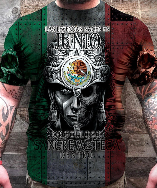 3D All Over Aztec Warrior Mexican 06 Hoodie - Amaze Style™-Apparel